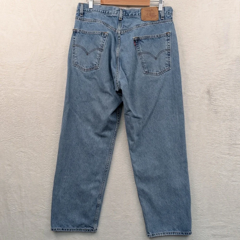 VTG Levi's 569 Jeans Men 37x32 Blue Loose Straight Skater Streetwear Red Tab Y2K